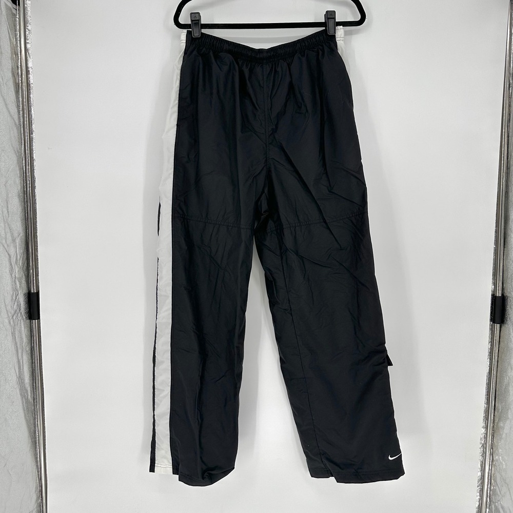 Vintage Nike‎ Y2K Black Baggy Sweatpants Swoosh Logo VTG Men's Large